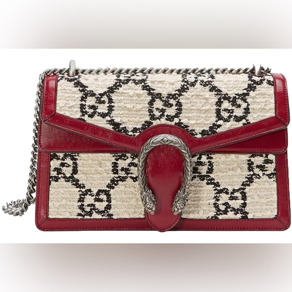 Gucci Dionysus Tweed White/Red/Black Bag - Picture 8 of 8